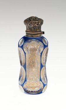 Scent Bottle, Bohemia, c. 1840/50. Creator: Bohemia Glass