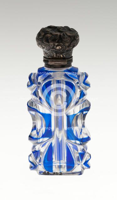 Scent Bottle, Bohemia, c. 1840/50. Creator: Bohemia Glass.