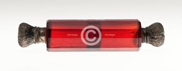 Scent Bottle, Bohemia, c. 1840/50. Creator: Bohemia Glass.