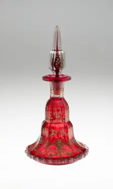 Scent Bottle, Bohemia, Mid to late 19th century. Creator: Bohemia Glass