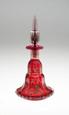 Scent Bottle, Bohemia, Mid to late 19th century. Creator: Bohemia Glass