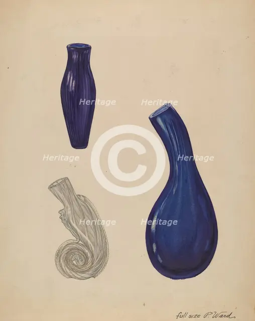 Scent Bottle, c. 1937. Creator: Paul Ward.