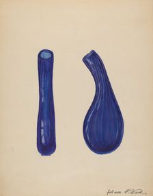 Scent Bottle, c. 1938. Creator: Paul Ward