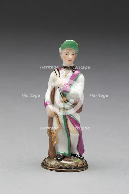 Scent Bottle: Huntsman, Ludwigsburg, c. 1775. Creator: Ludwigsburg Porcelain Factory.