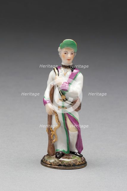 Scent Bottle: Huntsman, Ludwigsburg, c. 1775. Creator: Ludwigsburg Porcelain Factory.
