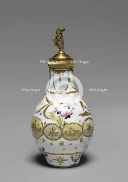 Scent Bottle, late 1700s. Creator: Staffordshire Factory (British).