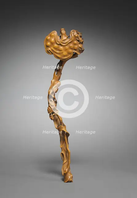 Scepter in the Shape of a Ruyi Fungus, 1700s. Creator: Unknown.