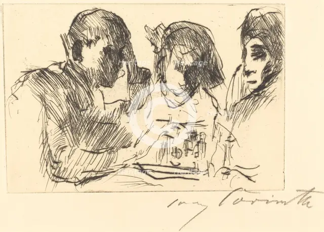Schachspiel (Chess Players), 1918. Creator: Lovis Corinth.