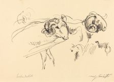 Schafböcke (Rams), 1912. Creator: Lovis Corinth
