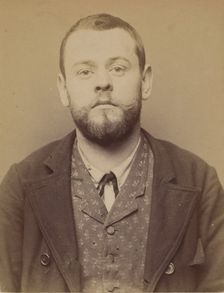 Schaffer. Charles. 28 ans, né à Paris Xle. ébéniste. Association de malfaiteurs. 2/3/94, 1894. Creator: Alphonse Bertillon