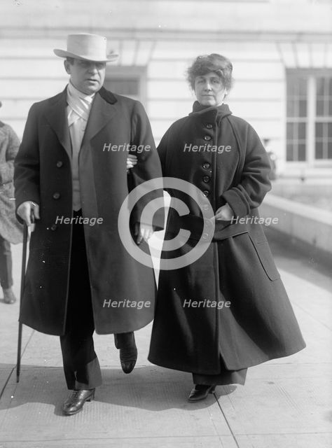Schall, Thomas David, Rep. from Minnesota, 1915-1925; Senator, 1925-1936 with Wife, 1915. Creator: Harris & Ewing.