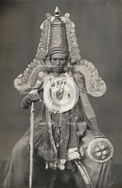 'Schauspieler als Subrahmanya (Kriegsgott)', 1926. Artist: Unknown.