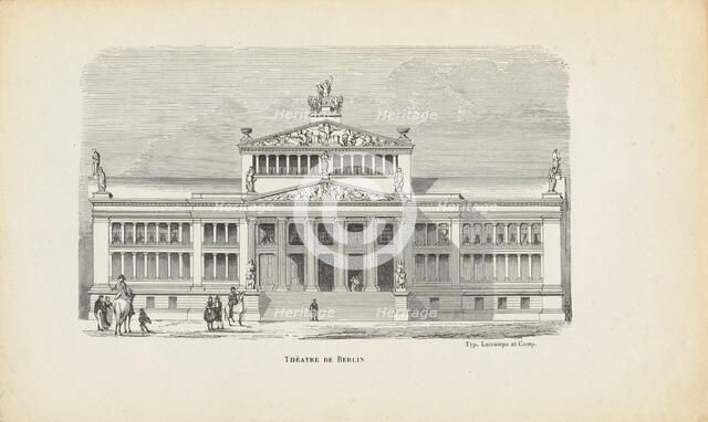 Schauspielhaus Berlin, Mid of the 19th century. Creator: Marville, Charles (1813-1879).