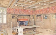 Scheme for the decoration of a dining-room c1900. Artist: Mackay Hugh Baillie Scott