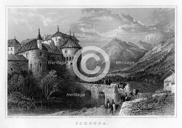 'Schenna', 19th century. Artist: H Winkles