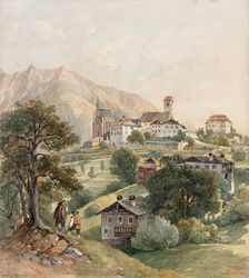 Schenna near Meran, 1868. Creator: Johann Nepomuk Passini
