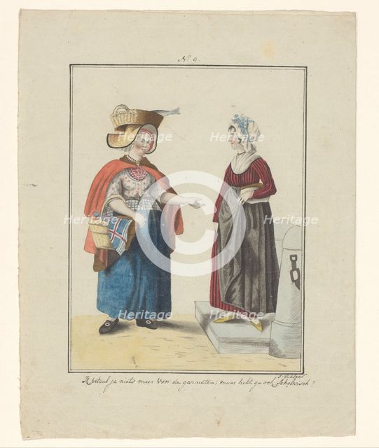 Scheveningen fish-selller, 1803-c.1899.  Creator: J. Enklaar.
