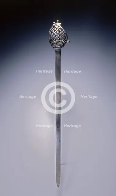 Schiavona Broadsword, early 1700s. Creator: Unknown.