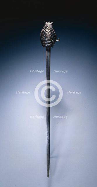 Schiavona Broadsword, early 1700s. Creator: Unknown.