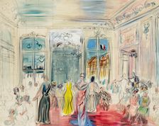 Schiaparelli Presentation, c1935. Creator: Dufy, Raoul (1877-1953)