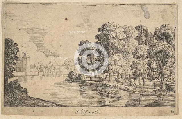 Schiff-math, 1625-77. Creator: Wenceslaus Hollar.