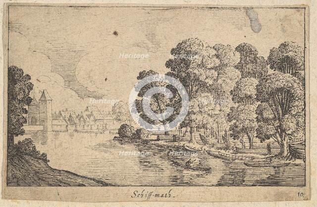 Schiff-math, 1625-77. Creator: Wenceslaus Hollar.