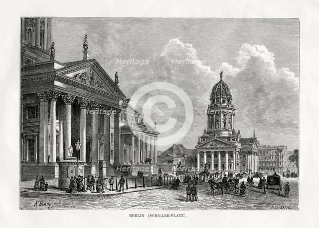 'Schiller Platz, Berlin', Germany, 1879. Artist: Unknown