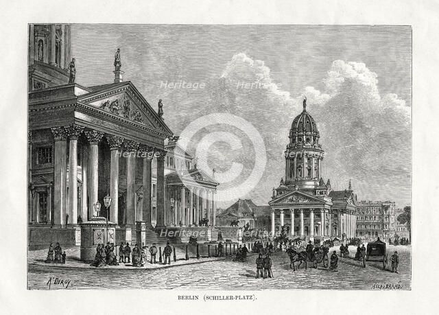 'Schiller Platz, Berlin', Germany, 1879. Artist: Unknown