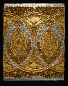 Schiller Theatre Building, Chicago, Illinois: Banquet Room Frieze Panel (Restored), c. 1891/93. Creator: Adler & Sullivan