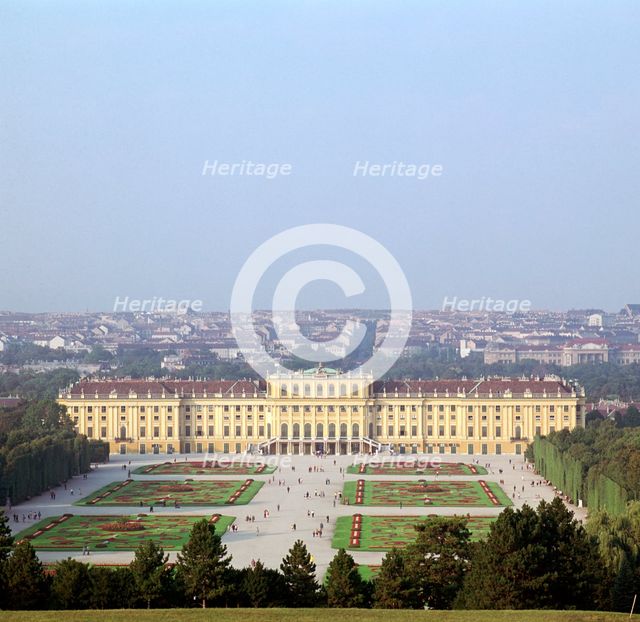 Schonbrunn Palace in Vienna, 17th century. Artist: Unknown
