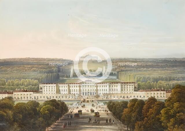 Schönbrunn Palace, undated. (c1840s). Creator: Franz Josef Sandmann.