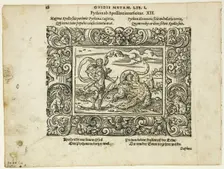 Schöne Figuren auß dem Ovidio (Ovid's Metamorphoses), plate twelve...1569, assembled..., 1937. Creator: Virgil Solis