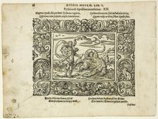 Schöne Figuren auß dem Ovidio (Ovid's Metamorphoses), plate twelve...1569, assembled..., 1937. Creator: Virgil Solis