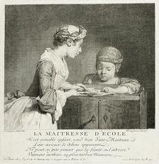 School Mistress, c. 1740. Creator: Francois Bernard Lepicie
