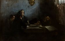 School of Talmudists, 1887. Creator: Samuel Hirszenberg