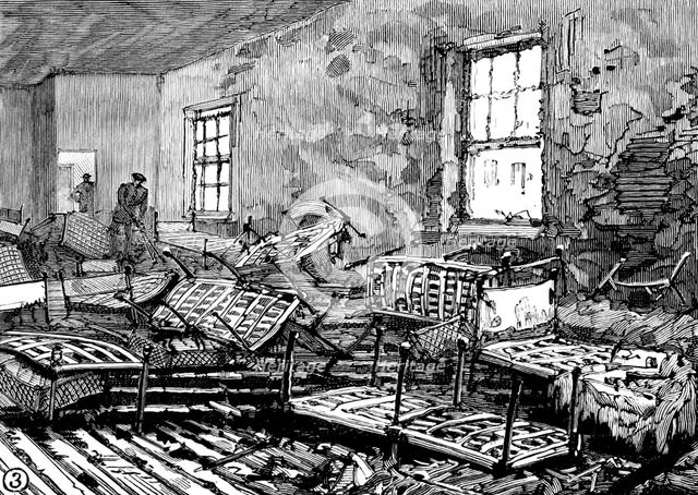 School of the Whitechapel and Poplar Unions fire: dormitories where children were suffocated, 1890. Creator: Unknown.