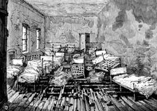 School of the Whitechapel and Poplar Unions fire: dormitories where children were suffocated, 1890. Creator: Unknown