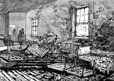 School of the Whitechapel and Poplar Unions fire: dormitories where children were suffocated, 1890. Creator: Unknown