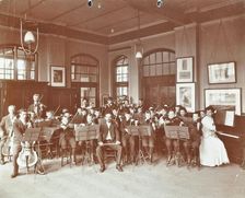 School orchestra, Cromer Street School/ Argyle School, St Pancras, London, 1906