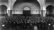 School assembly in Hampton Institute, Hampton, Va., between 1899 and 1900. Creator: Frances Benjamin Johnston