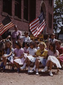 School children, half of Polish and half of Italian...festival in May 1942, Southington, Conn., 1942 Creator: Charles Fenno Jacobs