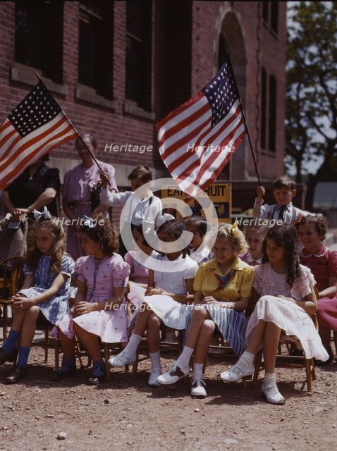 School children, half of Polish and half of Italian...festival in May 1942, Southington, Conn., 1942 Creator: Charles Fenno Jacobs.