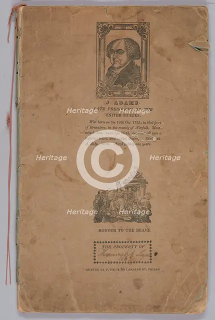 School copy book used by Hannah Amelia Lyons, 1830-1836. Creator: Unknown.
