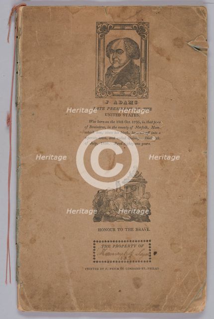 School copy book used by Hannah Amelia Lyons, 1830-1836. Creator: Unknown.