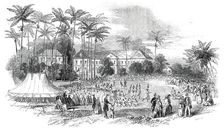 School Fete at Codrington College, Barbadoes, 1850. Creator: Unknown