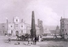 School for the Indigent Blind and Bethlehem Hospital, c1851-55. Creator: Thomas Hosmer Shepherd (1792-1864)