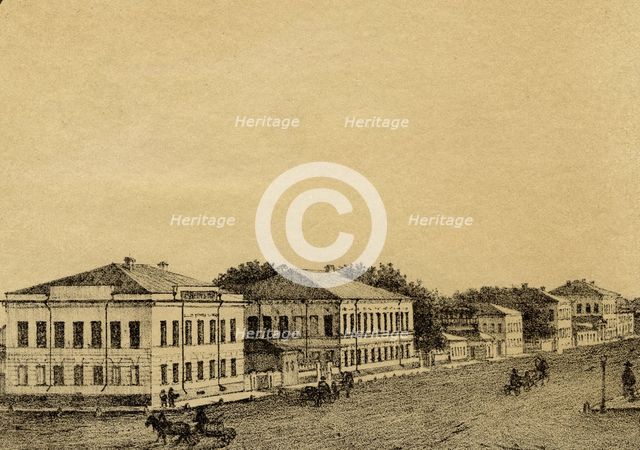 School for Boys Millionnaia Street, 1886. Creator: Pavel Mikhailovich Kosharov.