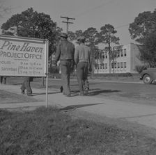 School for Negroes across the street from low rent housing project, Daytona Beach, Florida, 1943. Creator: Gordon Parks