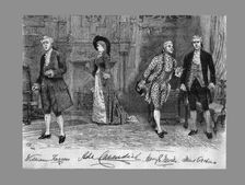 School for Scandal play at the Vaudeville Theatre, 1882