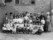 School, Freeland, Oxfordshire, c1860-c1922. Artist: Henry Taunt